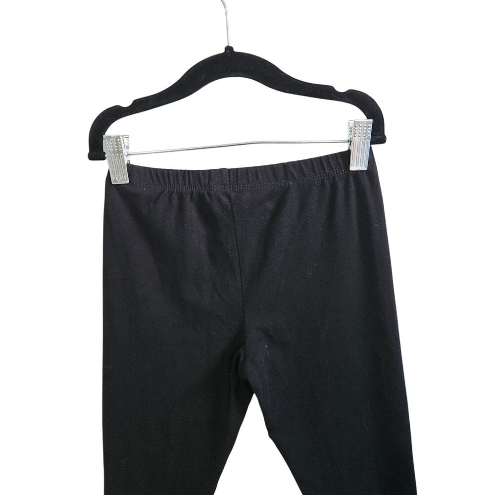 Children's Place Girls Size M Leggings Solid Black Simple Casual Everyday Basic